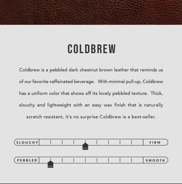 Portland Leather Goods Rue Convertible Backpack Coldbrew - Picture 10 of 16